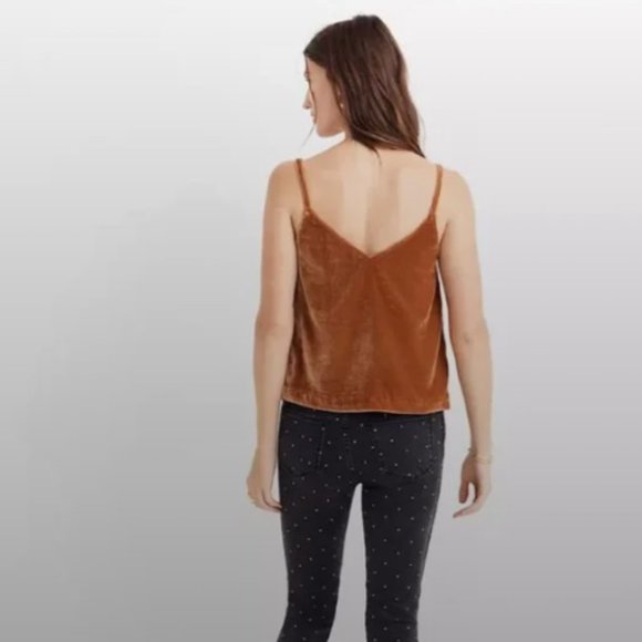 Madewell Gold Velvet Tank Top - Picture 4 of 10